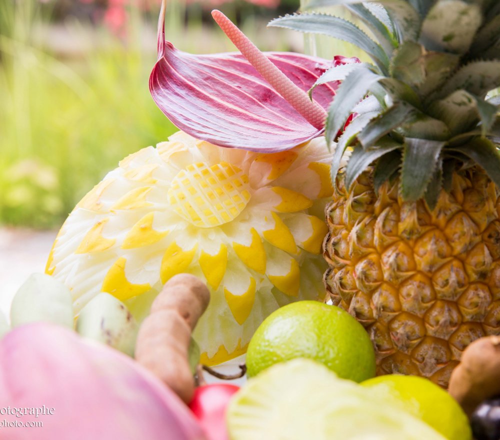 Sculpture sur fruits 